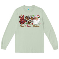Matcha Peace love Christmas Long Sleeve Tee - NancyCooperArtShop