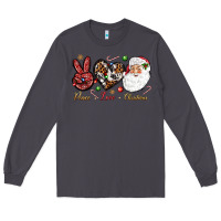 Smoke Peace love Christmas Long Sleeve Tee - NancyCooperArtShop