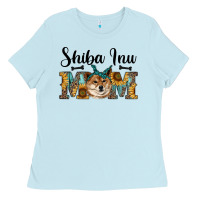 Baby Blue western shiba inu mom Ladies Tee - RanaPortraitStore
