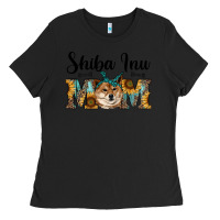 Black western shiba inu mom Ladies Tee - RanaPortraitStore