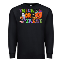 Black trick or treat Premium Sweatshirt - CowGirlArtShop