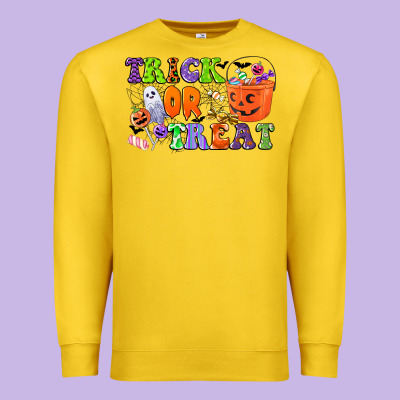 Trick Or Treat Premium Sweatshirt Designed By Cowgirlartshop