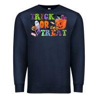 Navy trick or treat Premium Sweatshirt - CowGirlArtShop