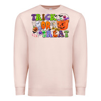Pale Pink trick or treat Premium Sweatshirt - CowGirlArtShop