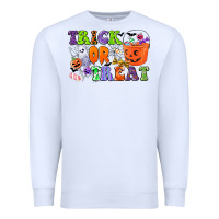 White trick or treat Premium Sweatshirt - CowGirlArtShop