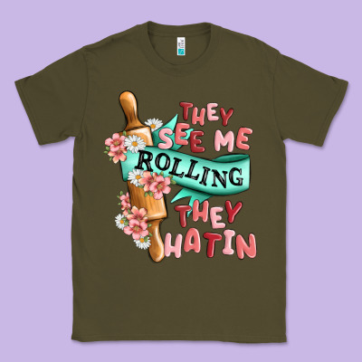 They See Me Rolling They Hatin Classic Tee Designed By Maliassmallbusiness