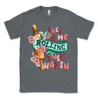 Charcoal Heather they see me rolling they hatin Classic Tee - MaliasSmallBusiness