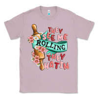 Lilac they see me rolling they hatin Classic Tee - MaliasSmallBusiness