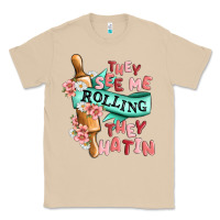 Mushroom they see me rolling they hatin Classic Tee - MaliasSmallBusiness