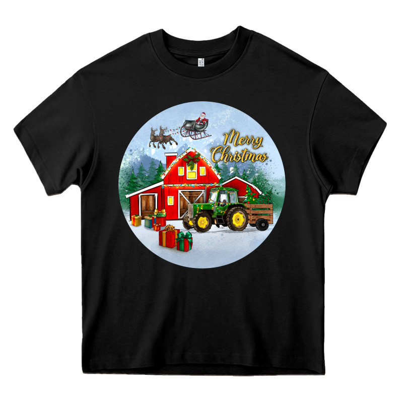 Merry Christmas Small Town Christmas Ornament Heavy Core Tee by BundleAndBundleShop | Teevron
