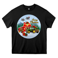 Black merry christmas small town christmas ornament Heavy Core Tee - BundleAndBundleShop