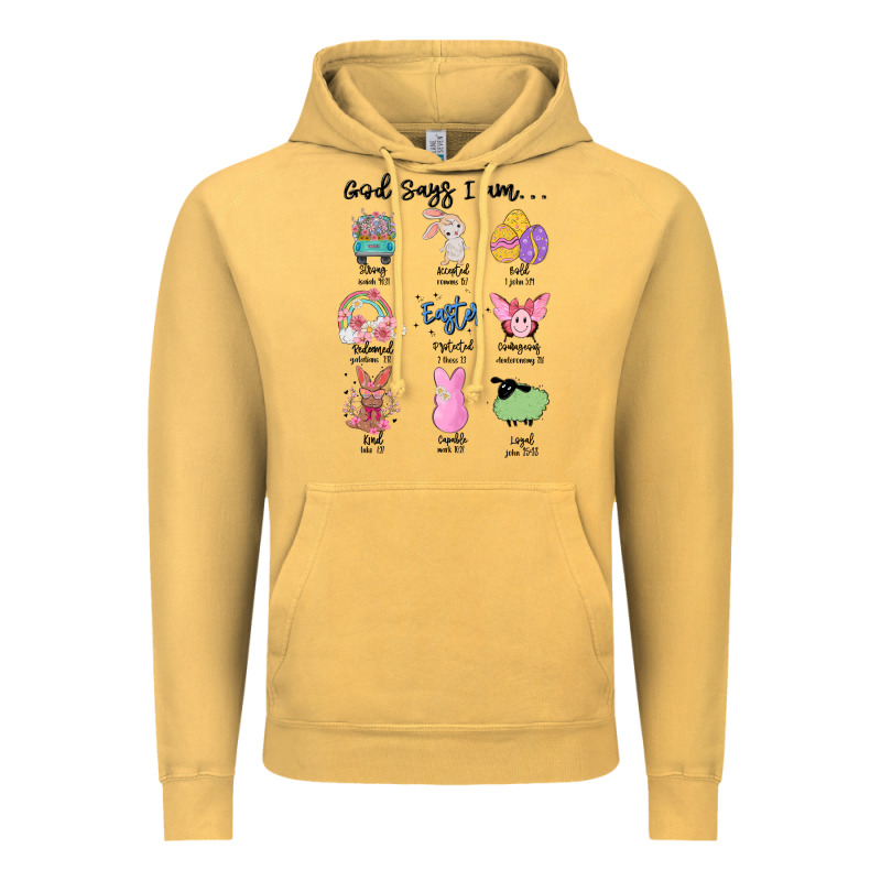 Gos Says ı Am Easter Vintage Hoodie by MaliasSmallBusiness | Teevron
