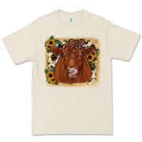 Bone red angus cowhide sunflower Premium Tee - JahusDesignShop