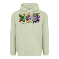 Matcha teacher mardi gras Heavyweight Hoodie - CowGirlArtShop