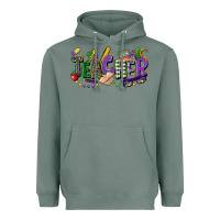 Sage teacher mardi gras Heavyweight Hoodie - CowGirlArtShop
