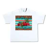 White truck gemstone leopard Urban Heavy Tee - AdoDesignShop