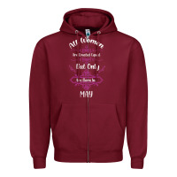 Burgundy all women are created equal but only the smartest are born in may Zipper Hoodie - Bettercallsaul