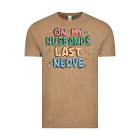 Vintage Coffee on my husbands last last nerve Vintage Tee - MaliasSmallBusiness