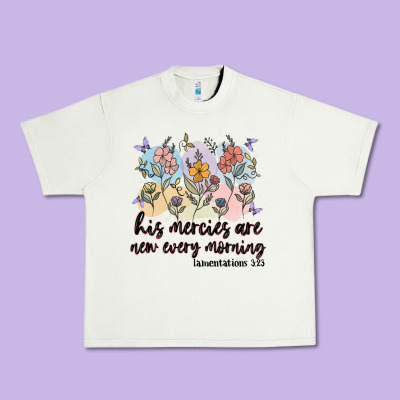 His Mercies Are New Every Morning Urban Heavy Tee Designed By Maliassmallbusiness