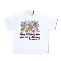White his mercies are new every morning Urban Heavy Tee - MaliasSmallBusiness