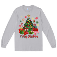 Moon Dust merry christmas tree with gift box Long Sleeve Tee - MaliasSmallBusiness