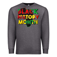 Charcoal Heather black history month Premium Sweatshirt - CowGirlArtShop
