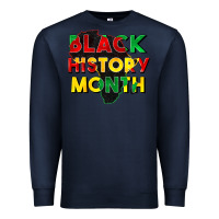 Navy black history month Premium Sweatshirt - CowGirlArtShop