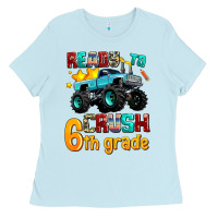 Baby Blue ready to school crush 6th grade Ladies Tee - AdoDesignShop
