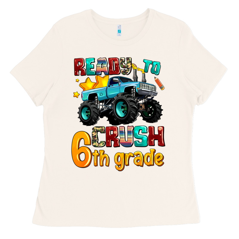 Ready To School Crush 6th Grade Ladies Tee by AdoDesignShop | Teevron