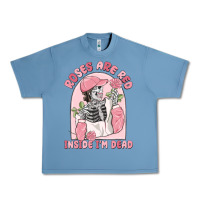 Pebble Blue roses are red inside i'm dead Urban Heavy Tee - MaliasSmallBusiness