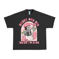 Pigment Black roses are red inside i'm dead Urban Heavy Tee - MaliasSmallBusiness