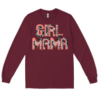 Burgundy girl mama Artistshot Long Sleeve Tee - JahusDesignShop