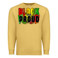 Antique Gold black and proud Premium Sweatshirt - CowGirlArtShop