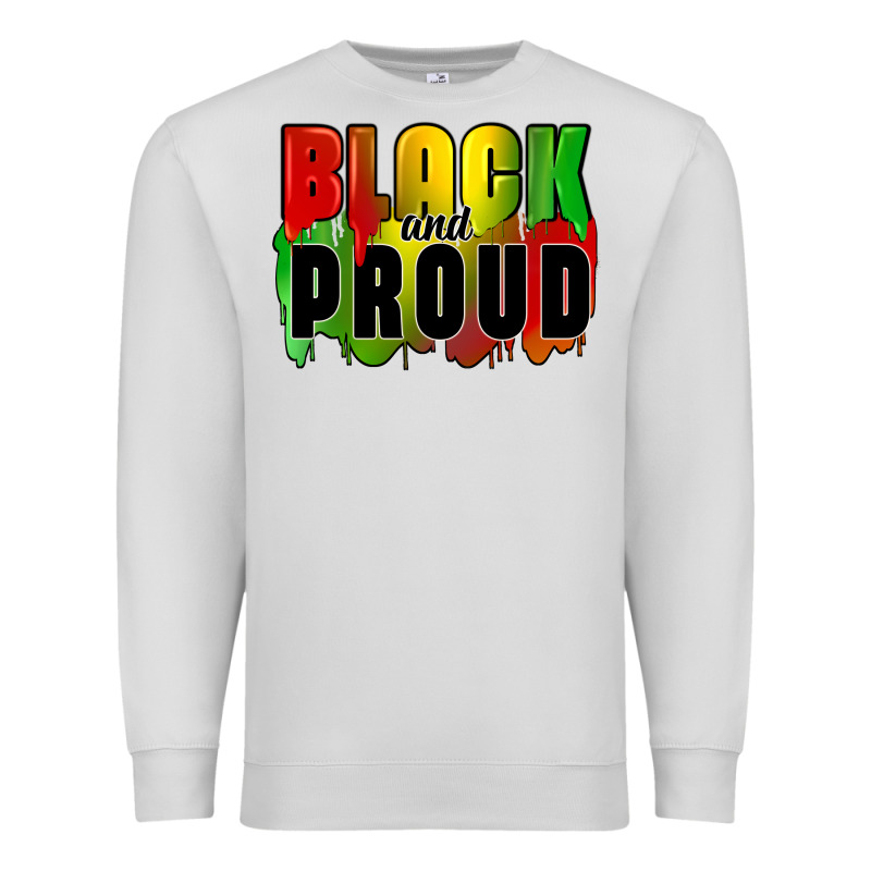 Black And Proud Premium Sweatshirt by CowGirlArtShop | Teevron