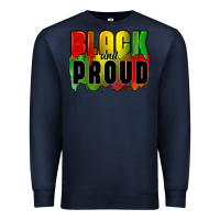 Navy black and proud Premium Sweatshirt - CowGirlArtShop