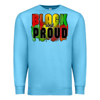 Ocean Blue black and proud Premium Sweatshirt - CowGirlArtShop