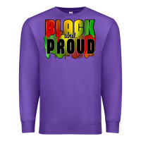 Purple black and proud Premium Sweatshirt - CowGirlArtShop