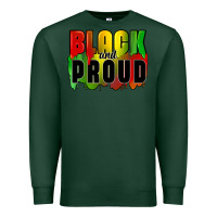 Sports Green black and proud Premium Sweatshirt - CowGirlArtShop