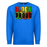 True Royal black and proud Premium Sweatshirt - CowGirlArtShop