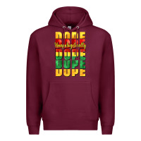 Burgundy unapologetically dope cowgirl Premium Hoodie - CowGirlArtShop