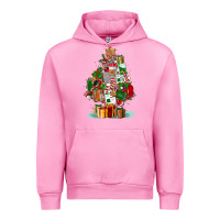 Fuchsia Pink nurse christmas tree Urban Hoodie - FaDigitalArtStudio