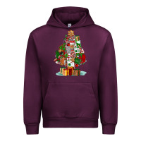 Mauve Wine nurse christmas tree Urban Hoodie - FaDigitalArtStudio