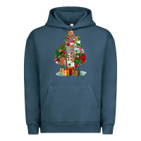 Pigment Midnight Navy nurse christmas tree Urban Hoodie - FaDigitalArtStudio