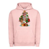 Pigment Salmon nurse christmas tree Urban Hoodie - FaDigitalArtStudio
