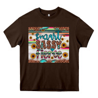 Chocolate Brown smart  sassy fierce Heavy Core Tee - JahusDesignShop