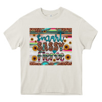 Cream smart  sassy fierce Heavy Core Tee - JahusDesignShop