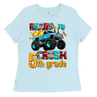 Baby Blue ready to school crush 5th grade Ladies Tee - AdoDesignShop