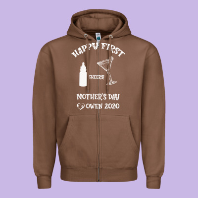 Happy Fırst Cheers Mother's Day Owen 2020 Zipper Hoodie Designed By Bettercallsaul