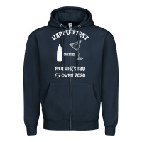 Navy Happy Fırst Cheers Mother's Day Owen 2020 Zipper Hoodie - Bettercallsaul