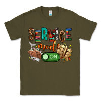 Army Green service mode on woman version Classic Tee - NancyCooperArtShop